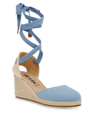 Women's Zia Wedge Sandal Blue $44.55 Shoes