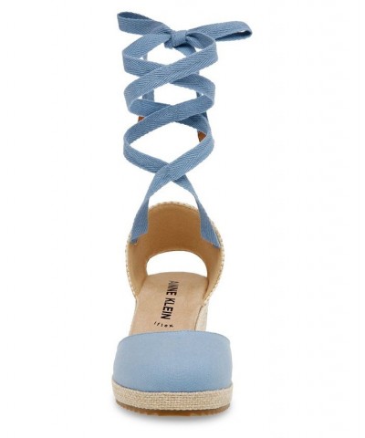 Women's Zia Wedge Sandal Blue $44.55 Shoes