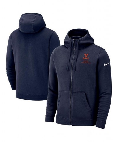 Men's Navy Virginia Cavaliers Club Full-Zip Hoodie $42.50 Sweatshirt