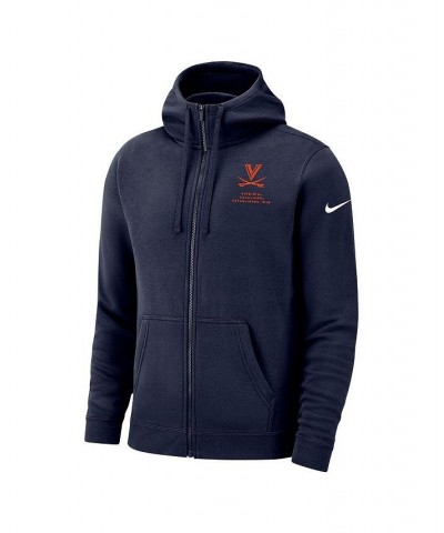 Men's Navy Virginia Cavaliers Club Full-Zip Hoodie $42.50 Sweatshirt