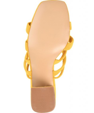 Women's Sevyn Tie-Up Sandals Yellow $42.75 Shoes