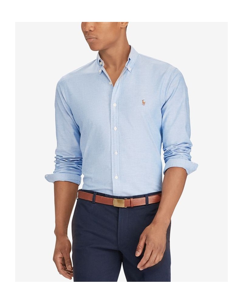 Slim-Fit Stretch-Oxford Shirt Blue $55.35 Shirts