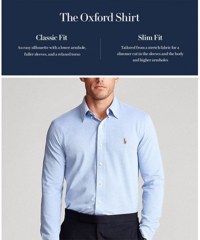 Slim-Fit Stretch-Oxford Shirt Blue $55.35 Shirts