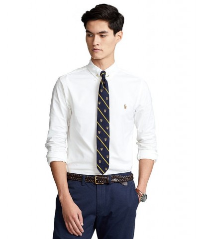 Slim-Fit Stretch-Oxford Shirt Blue $55.35 Shirts