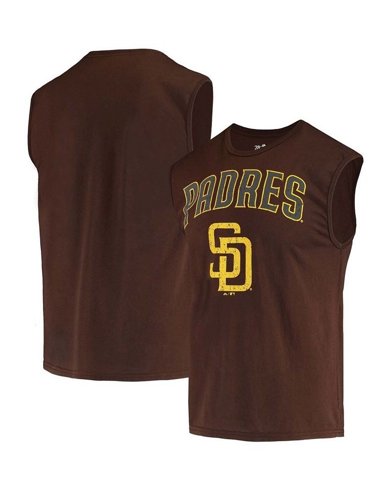 Men's Brown San Diego Padres Softhand Muscle Tank Top $25.99 T-Shirts