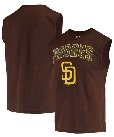 Men's Brown San Diego Padres Softhand Muscle Tank Top $25.99 T-Shirts