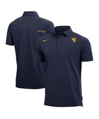 Men's Navy West Virginia Mountaineers 2021 Coaches Performance Polo Shirt $28.70 Polo Shirts