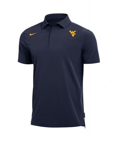 Men's Navy West Virginia Mountaineers 2021 Coaches Performance Polo Shirt $28.70 Polo Shirts