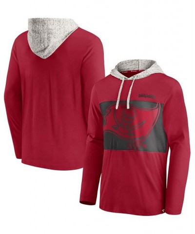 Men's Red Tampa Bay Buccaneers Long Sleeve Hoodie T-shirt $23.46 T-Shirts