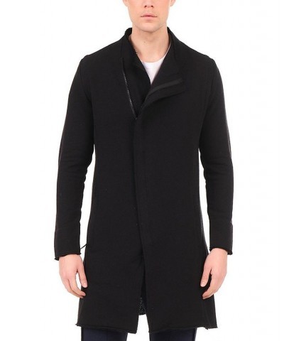 Modern Longline Zippered Cardigan Black $52.00 Sweaters