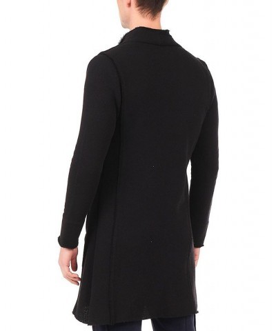 Modern Longline Zippered Cardigan Black $52.00 Sweaters