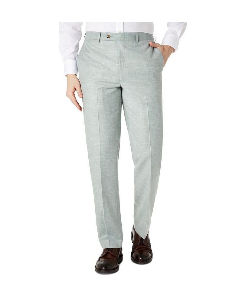 Men's Classic-Fit Solid Flat-Front Dress Pants PD09 $24.75 Pants