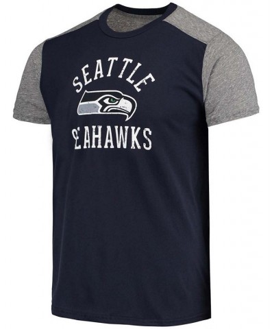 Men's College Navy, Gray Seattle Seahawks Field Goal Slub T-shirt $29.69 T-Shirts