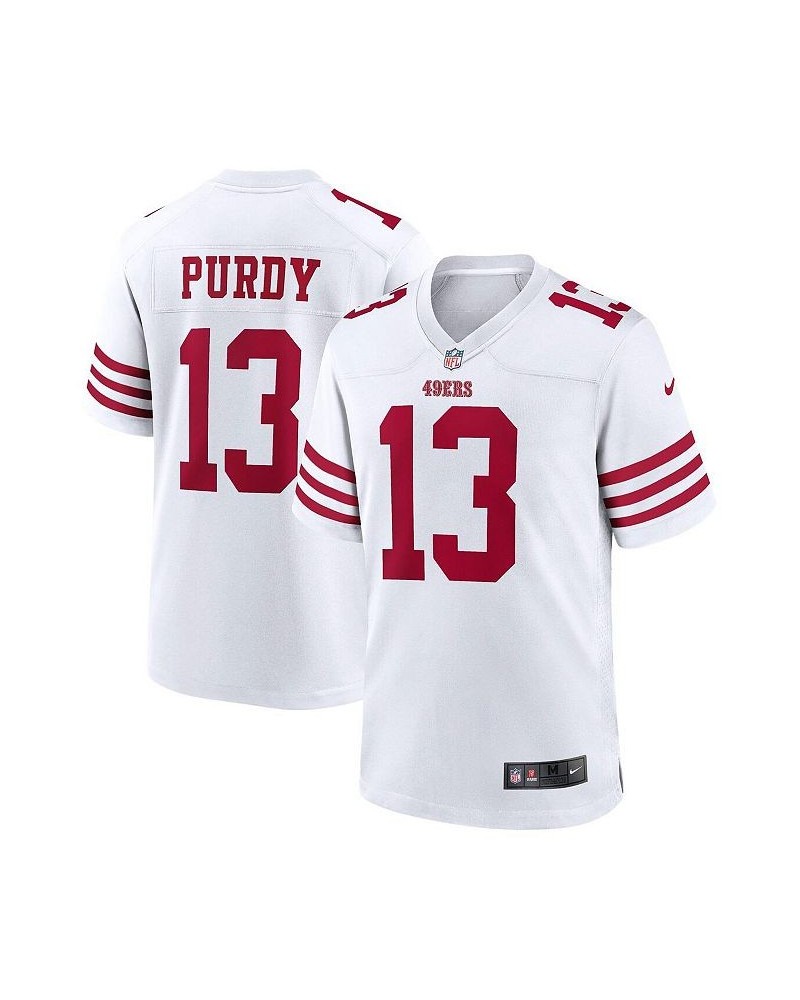 Men's Brock Purdy White San Francisco 49ers Game Player Jersey $46.20 Jersey