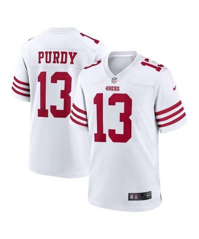 Men's Brock Purdy White San Francisco 49ers Game Player Jersey $46.20 Jersey