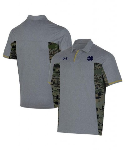 Men's Gray Notre Dame Fighting Irish Freedom Polo Shirt $55.00 Polo Shirts