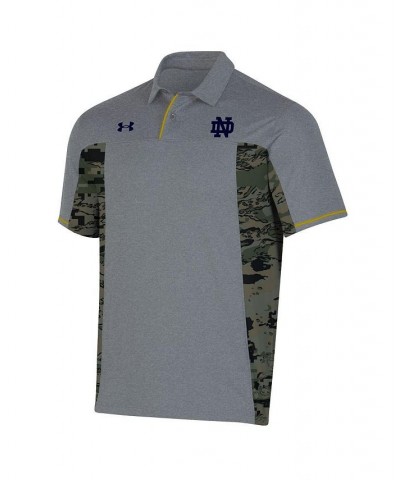 Men's Gray Notre Dame Fighting Irish Freedom Polo Shirt $55.00 Polo Shirts