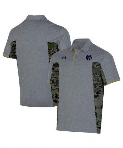 Men's Gray Notre Dame Fighting Irish Freedom Polo Shirt $55.00 Polo Shirts