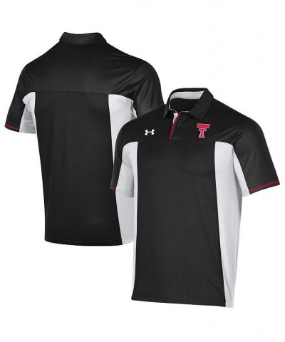 Men's Black Texas Tech Red Raiders Throwback Special Game Polo Shirt $46.00 Polo Shirts