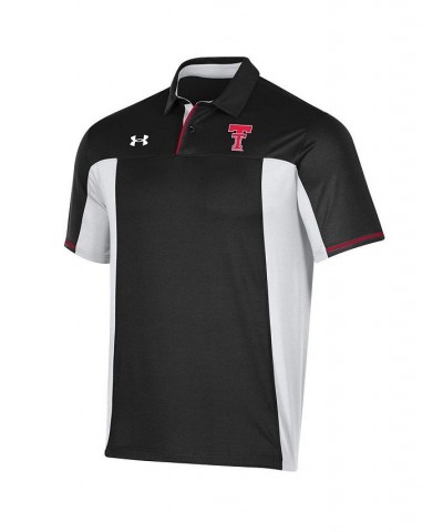 Men's Black Texas Tech Red Raiders Throwback Special Game Polo Shirt $46.00 Polo Shirts