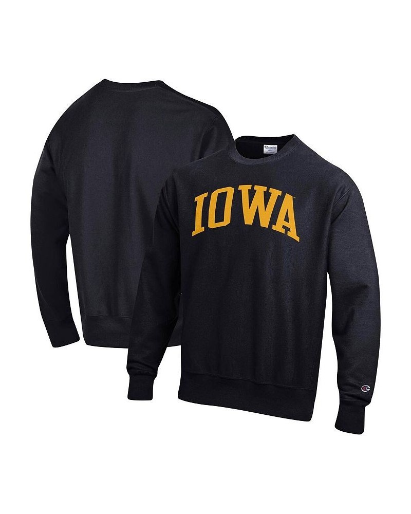 Men's Black Iowa Hawkeyes Big and Tall Reverse Weave Fleece Crewneck Pullover Sweatshirt $38.40 Sweatshirt