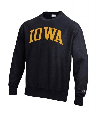 Men's Black Iowa Hawkeyes Big and Tall Reverse Weave Fleece Crewneck Pullover Sweatshirt $38.40 Sweatshirt