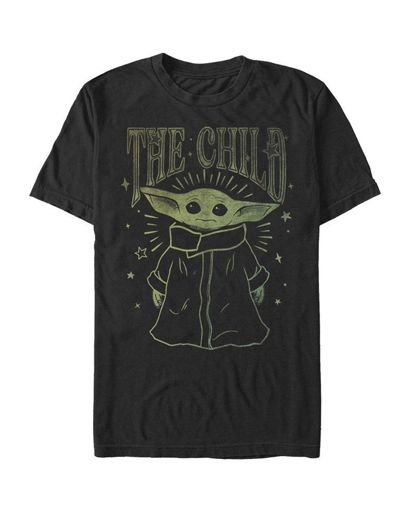 Men's The Child Short Sleeve Crew T-shirt Black $19.94 T-Shirts