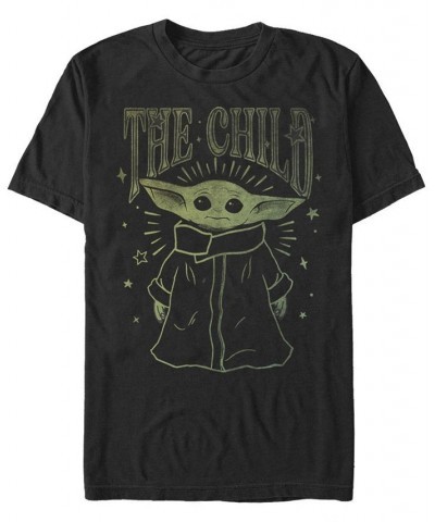 Men's The Child Short Sleeve Crew T-shirt Black $19.94 T-Shirts