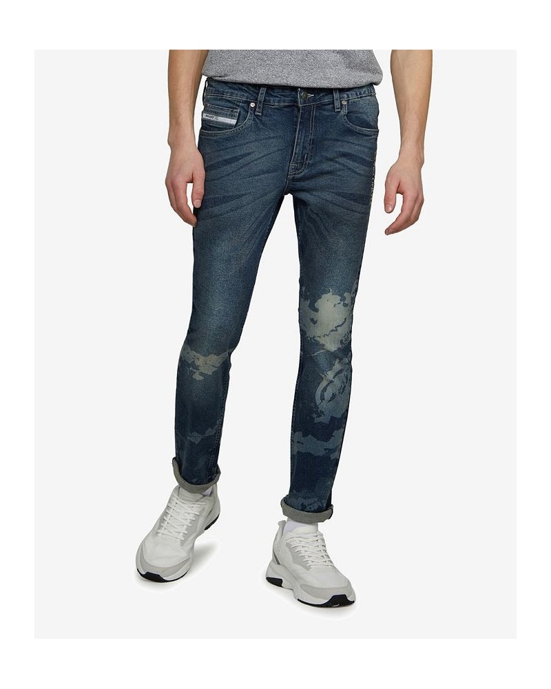 Men's Skinny Fit Rhino Wrap Stretch Jeans Dark Wash $36.66 Jeans