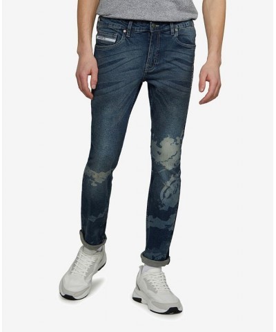 Men's Skinny Fit Rhino Wrap Stretch Jeans Dark Wash $36.66 Jeans