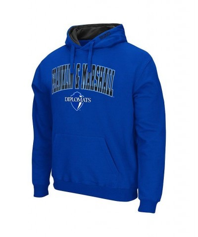 Men's Blue Franklin & Marshall Diplomats Arch & Logo Pullover Hoodie $34.19 Sweatshirt