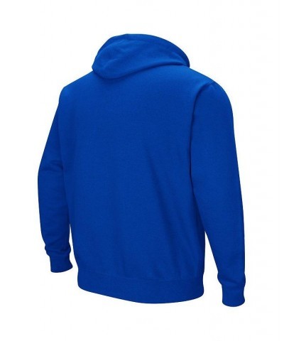 Men's Blue Franklin & Marshall Diplomats Arch & Logo Pullover Hoodie $34.19 Sweatshirt