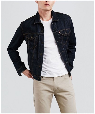 Men's Denim Trucker Jacket Rinse $45.89 Jackets