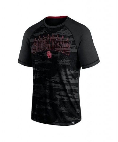 Men's Branded Black Oklahoma Sooners Arch Outline Raglan T-shirt $25.19 T-Shirts