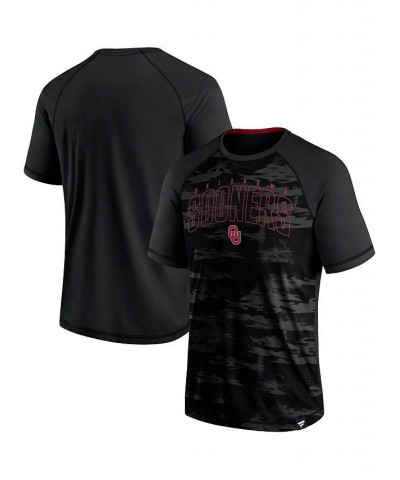 Men's Branded Black Oklahoma Sooners Arch Outline Raglan T-shirt $25.19 T-Shirts