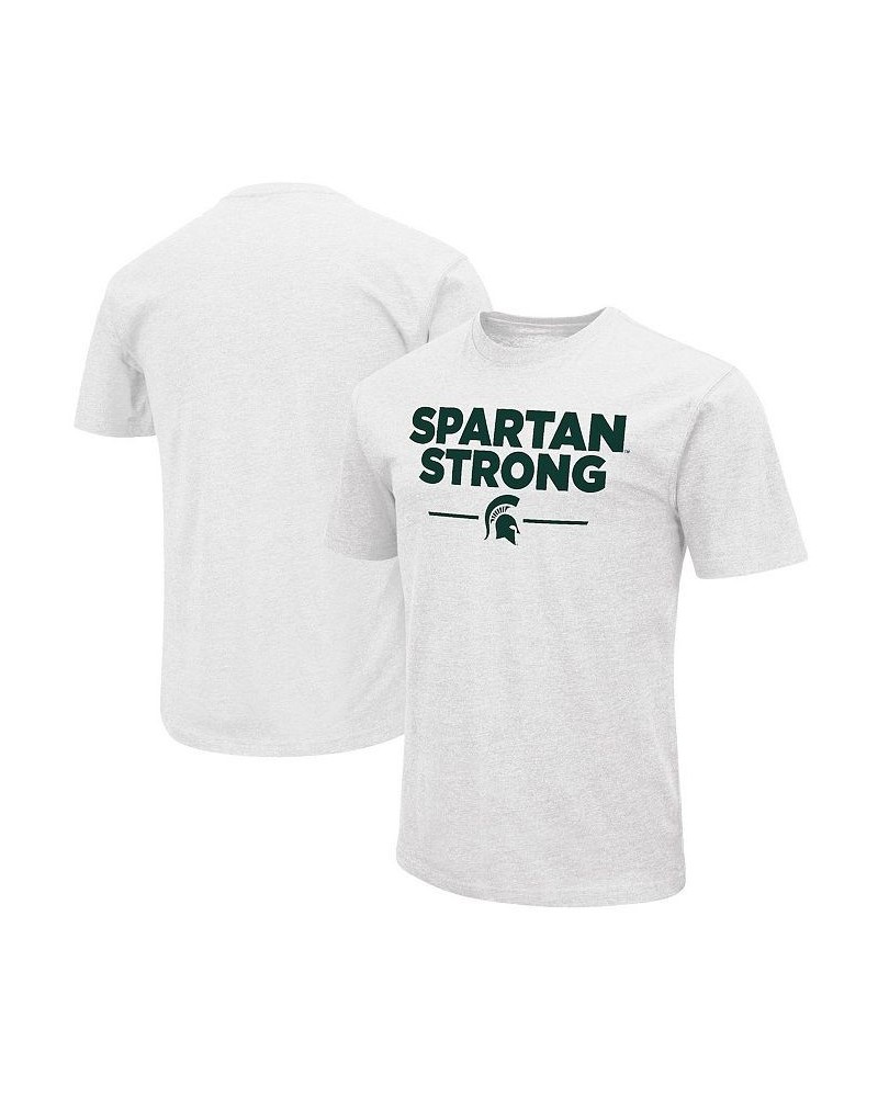 Men's White Michigan State Spartans Spartan Strong T-shirt $17.15 T-Shirts