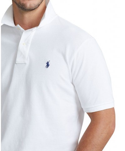 Men's Big & Tall Classic-Fit Cotton Mesh Polo White $55.20 Polo Shirts