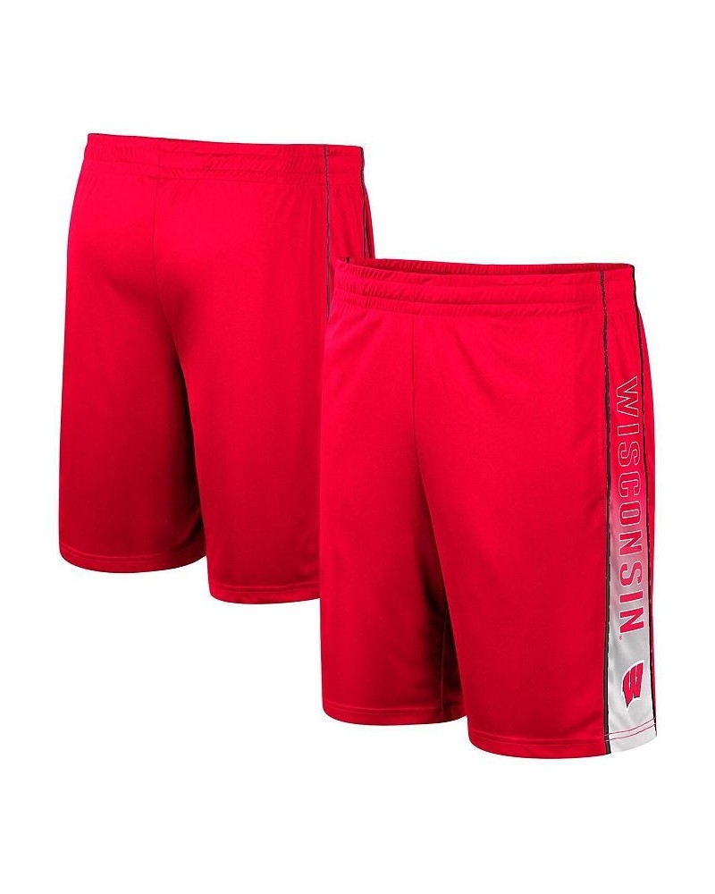 Men's Red Wisconsin Badgers Lazarus Shorts $18.00 Shorts