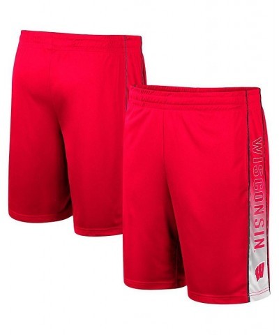 Men's Red Wisconsin Badgers Lazarus Shorts $18.00 Shorts