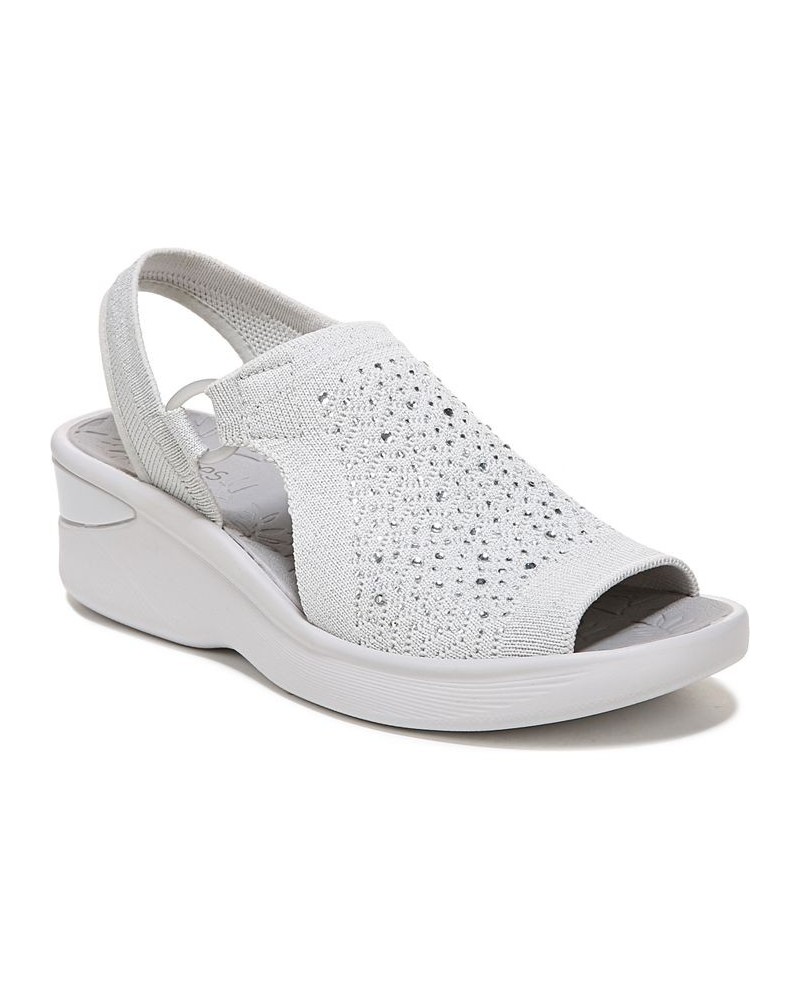 Premium Star Bright Washable Wedge Slingbacks Gray $37.40 Shoes