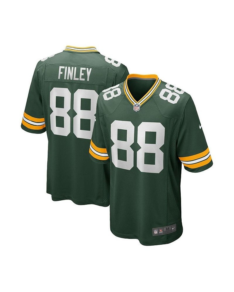 Men's Jermichael Finley Green Green Bay Packers Game Retired Player Jersey $51.36 Jersey