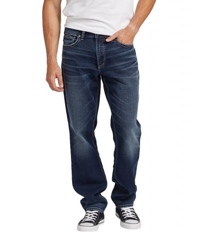 Men's Eddie Athletic Fit Tapered Leg Jeans Blue $49.02 Jeans