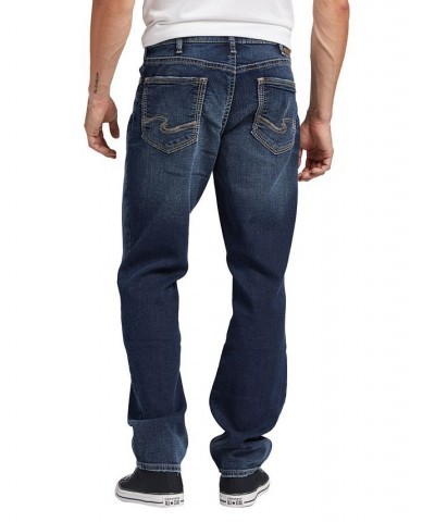 Men's Eddie Athletic Fit Tapered Leg Jeans Blue $49.02 Jeans