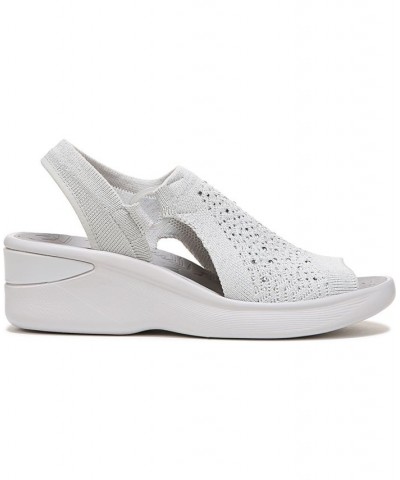 Premium Star Bright Washable Wedge Slingbacks Gray $37.40 Shoes