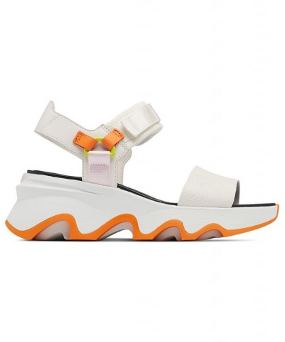 Women's Kinetic Impact Ankle-Strap Sport Platform Sandals White $56.55 Shoes