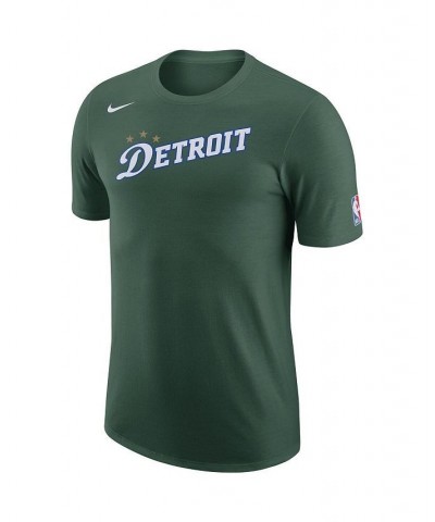 Men's Green Detroit Pistons 2022/23 City Edition Essential Logo Performance T-shirt $25.19 T-Shirts