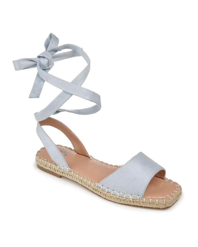 Women's Emelie Espadrille Sandals Blue $35.20 Shoes