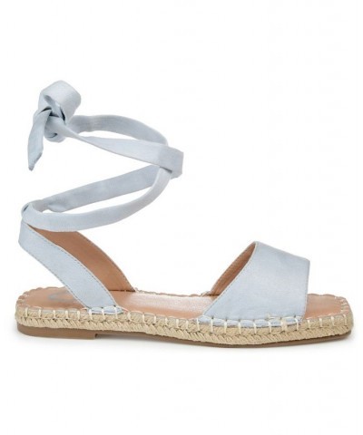 Women's Emelie Espadrille Sandals Blue $35.20 Shoes