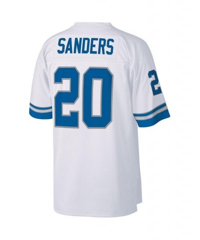 Men's Barry Sanders White Detroit Lions Legacy Replica Jersey $79.90 Jersey