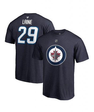 Men's Branded Patrik Laine Navy Winnipeg Jets Authentic Stack Name and Number T-shirt $16.65 T-Shirts